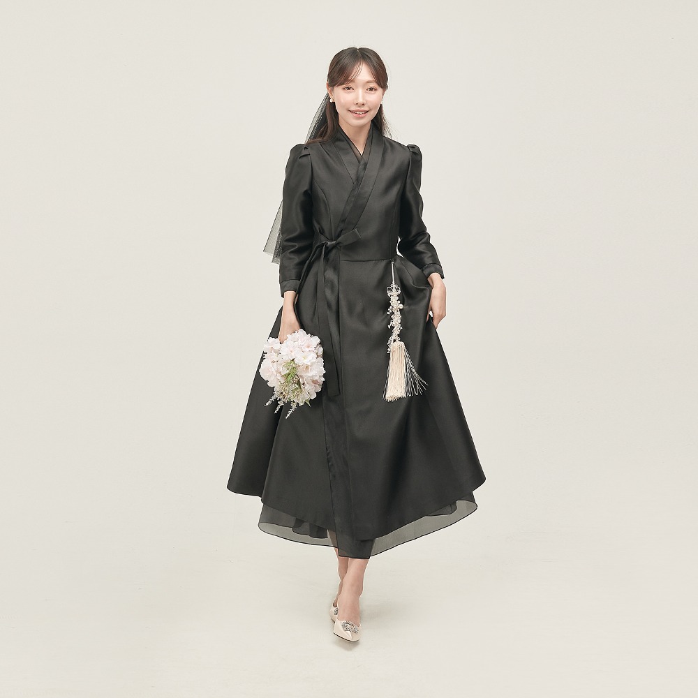 Mikado Danami Wrap Dress | LEESLE