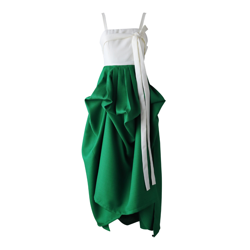 long skirt green color image-S97L7