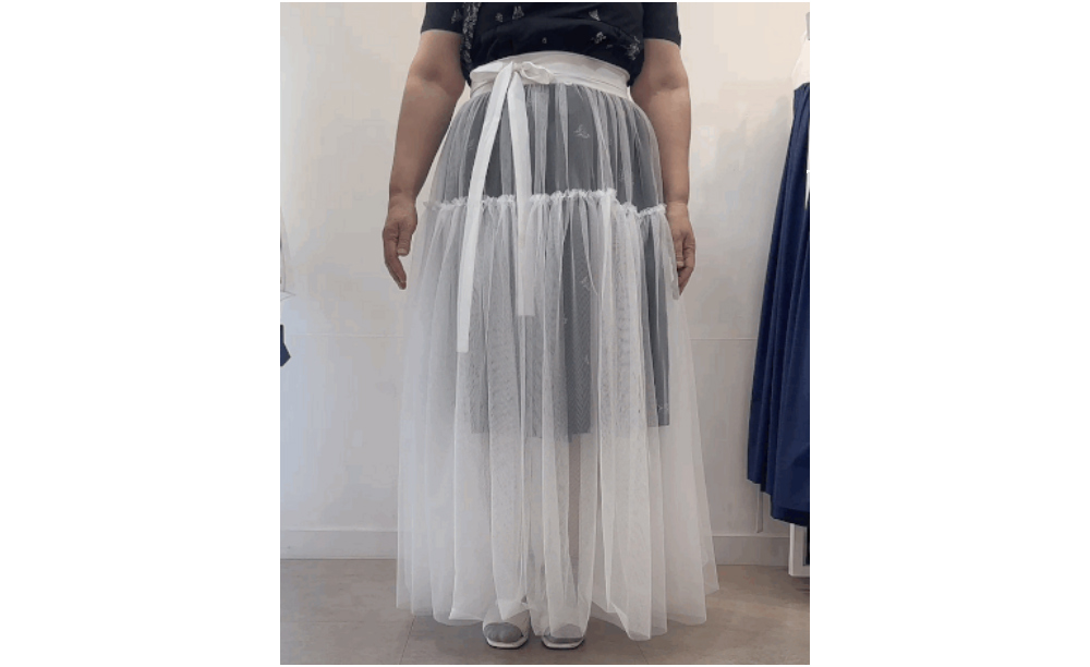 long skirt model image-S66L1