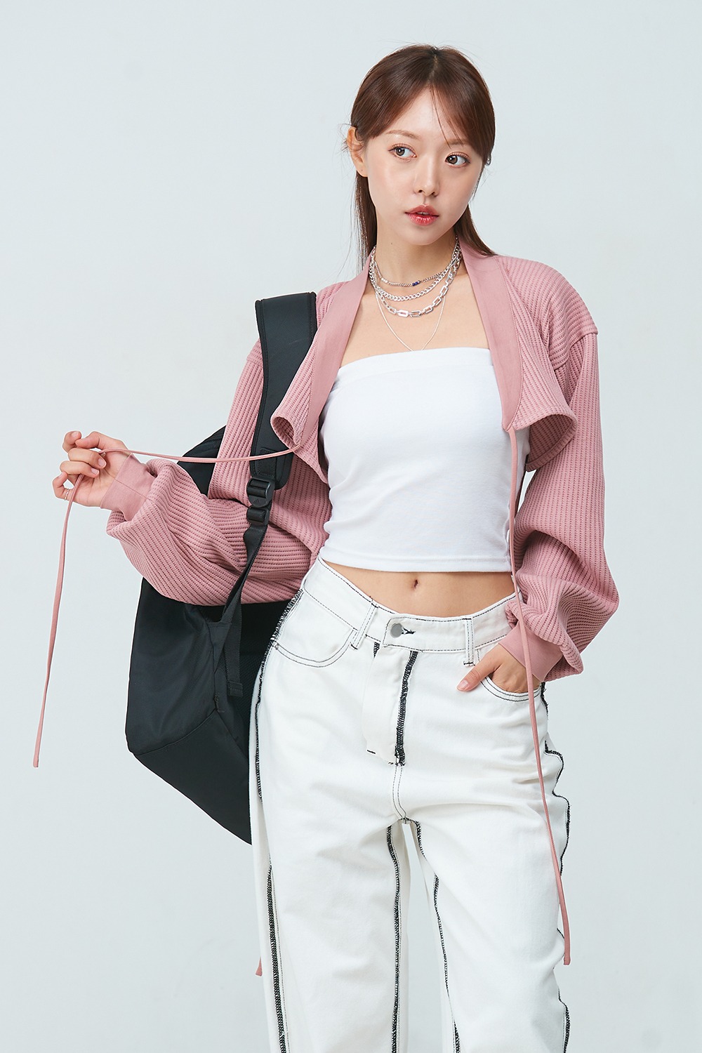 Knit Crop MaGoja [Pink]