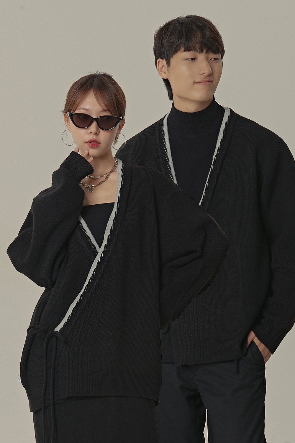 Soft Hanbok Cardigan [unisex/Black]