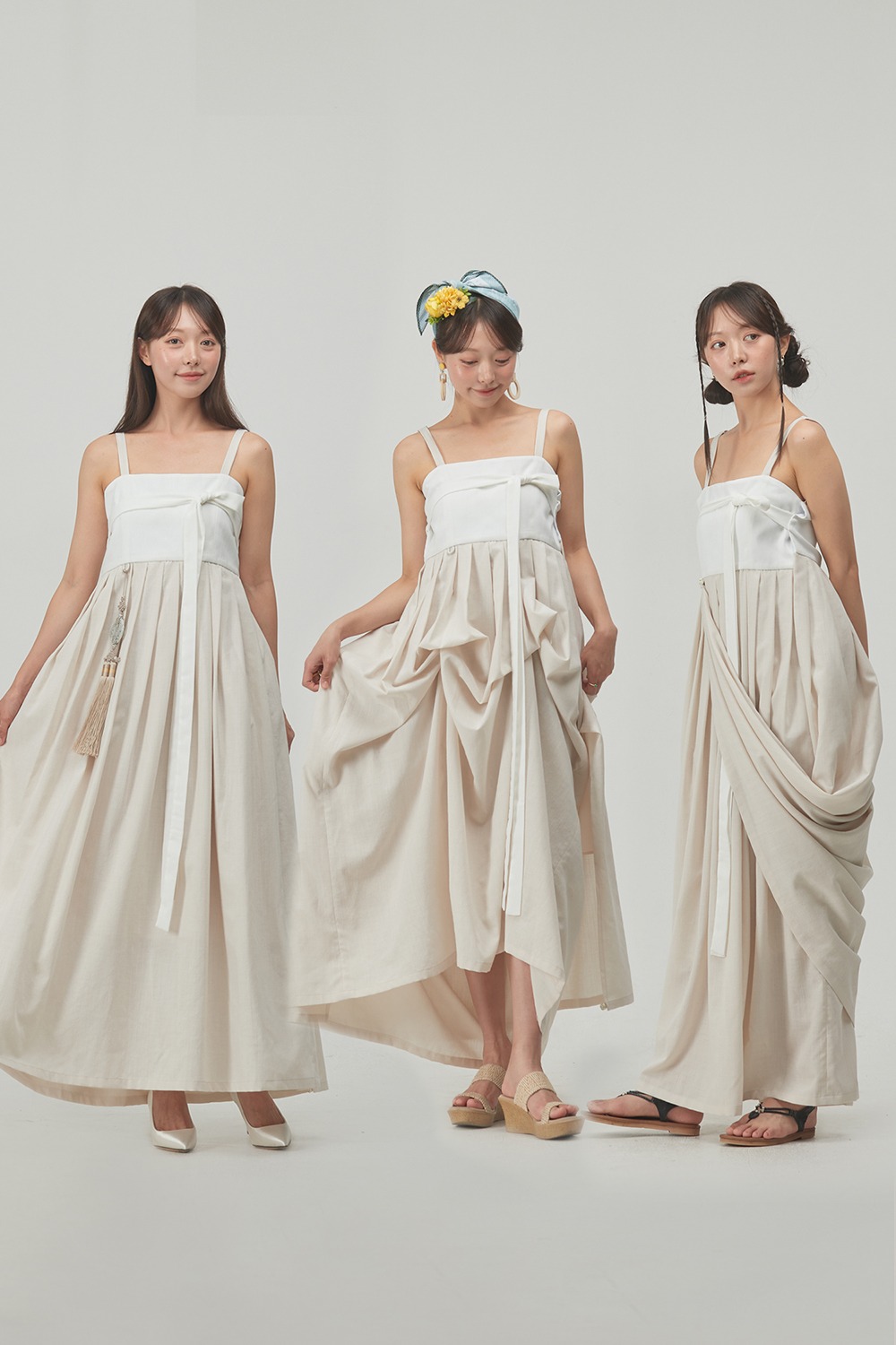 3WAY four seasons Hem Skirt [Ivory]