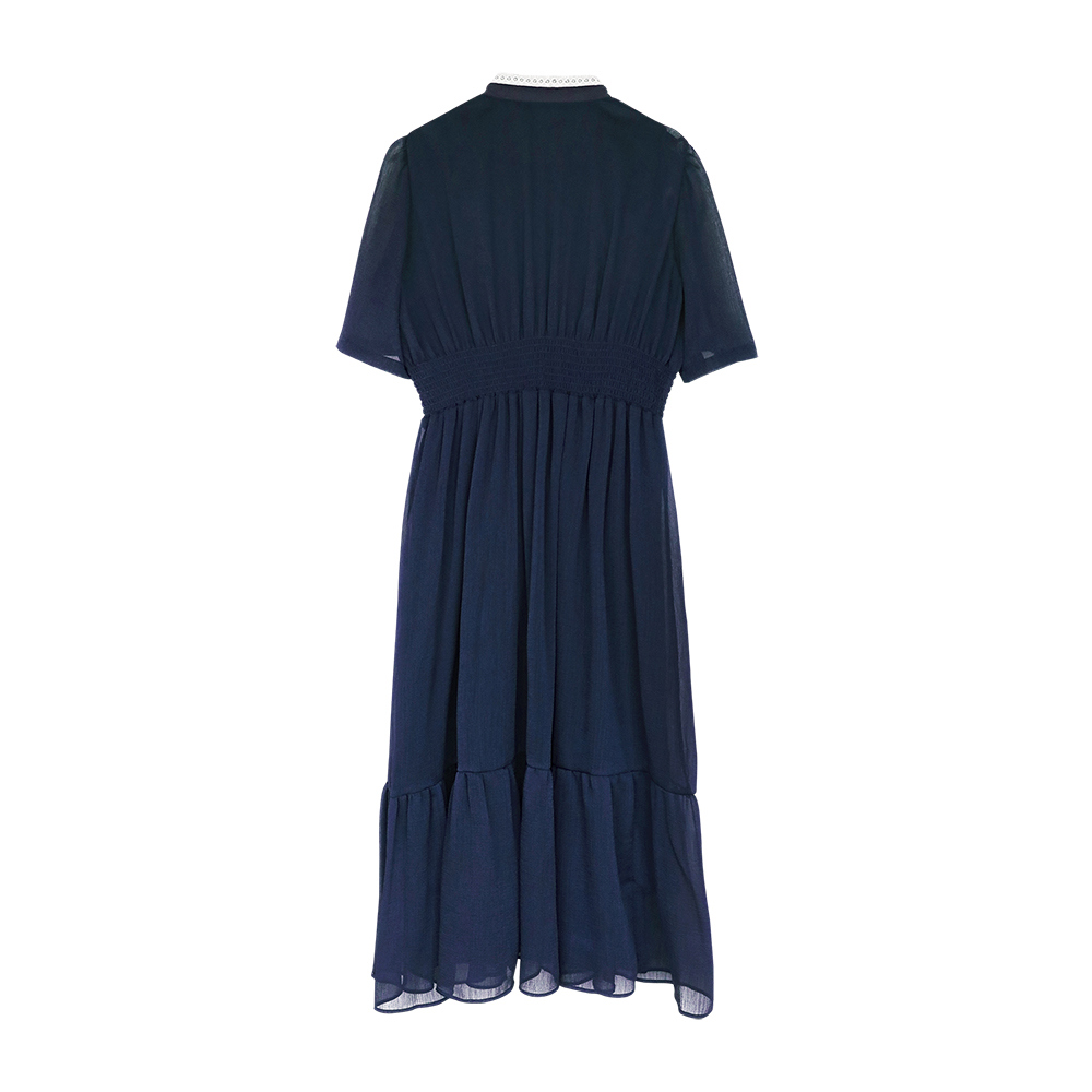 long dress navy blue color image-S99L12