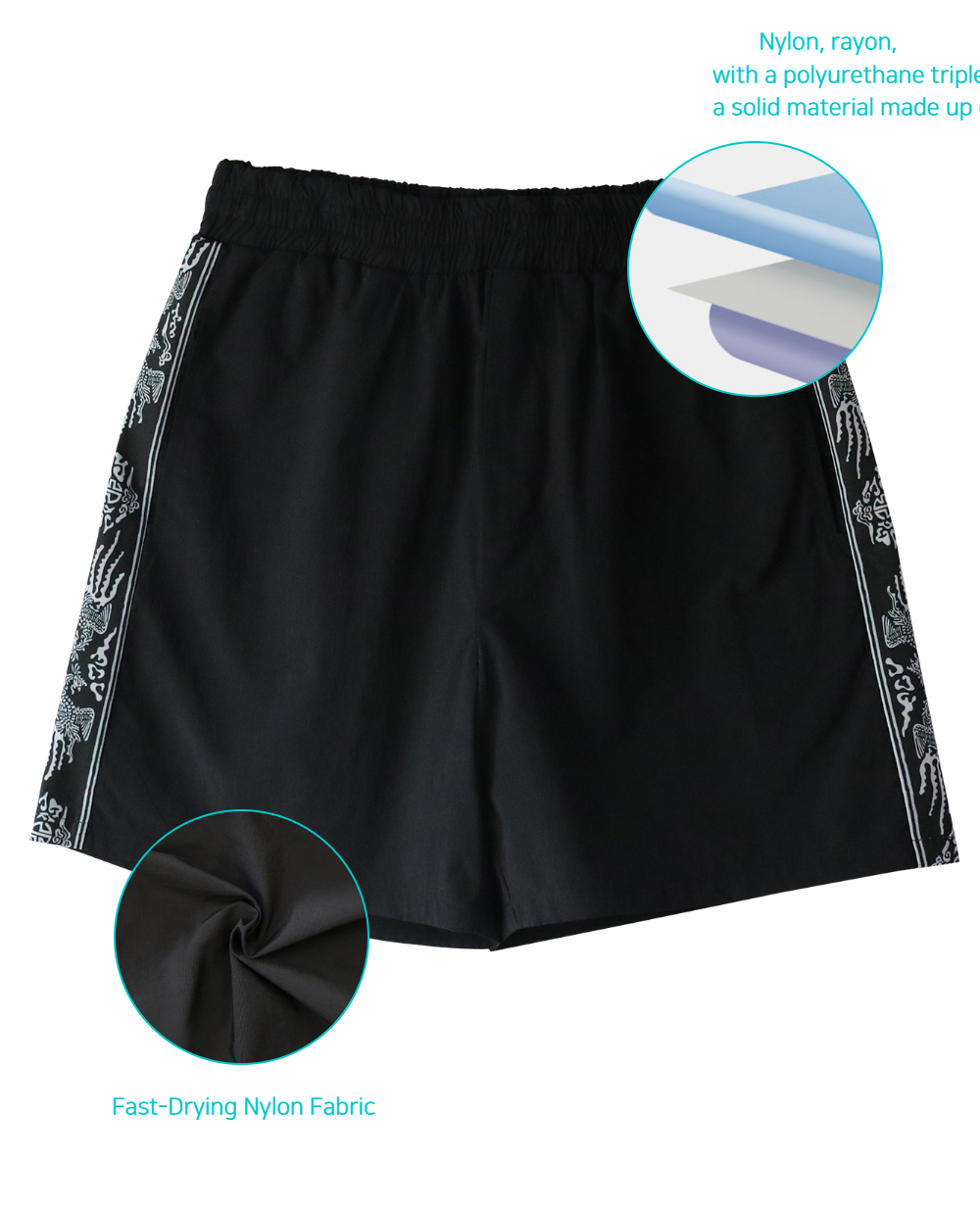 shorts charcoal color image-S57L56