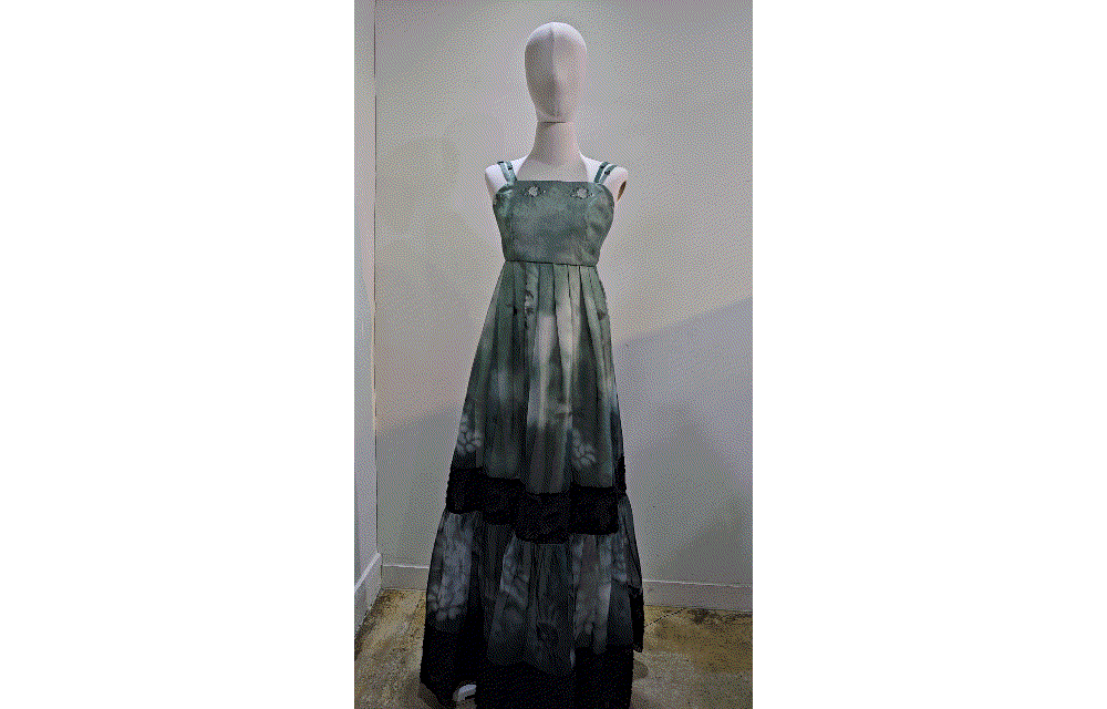 long dress charcoal color image-S34L2