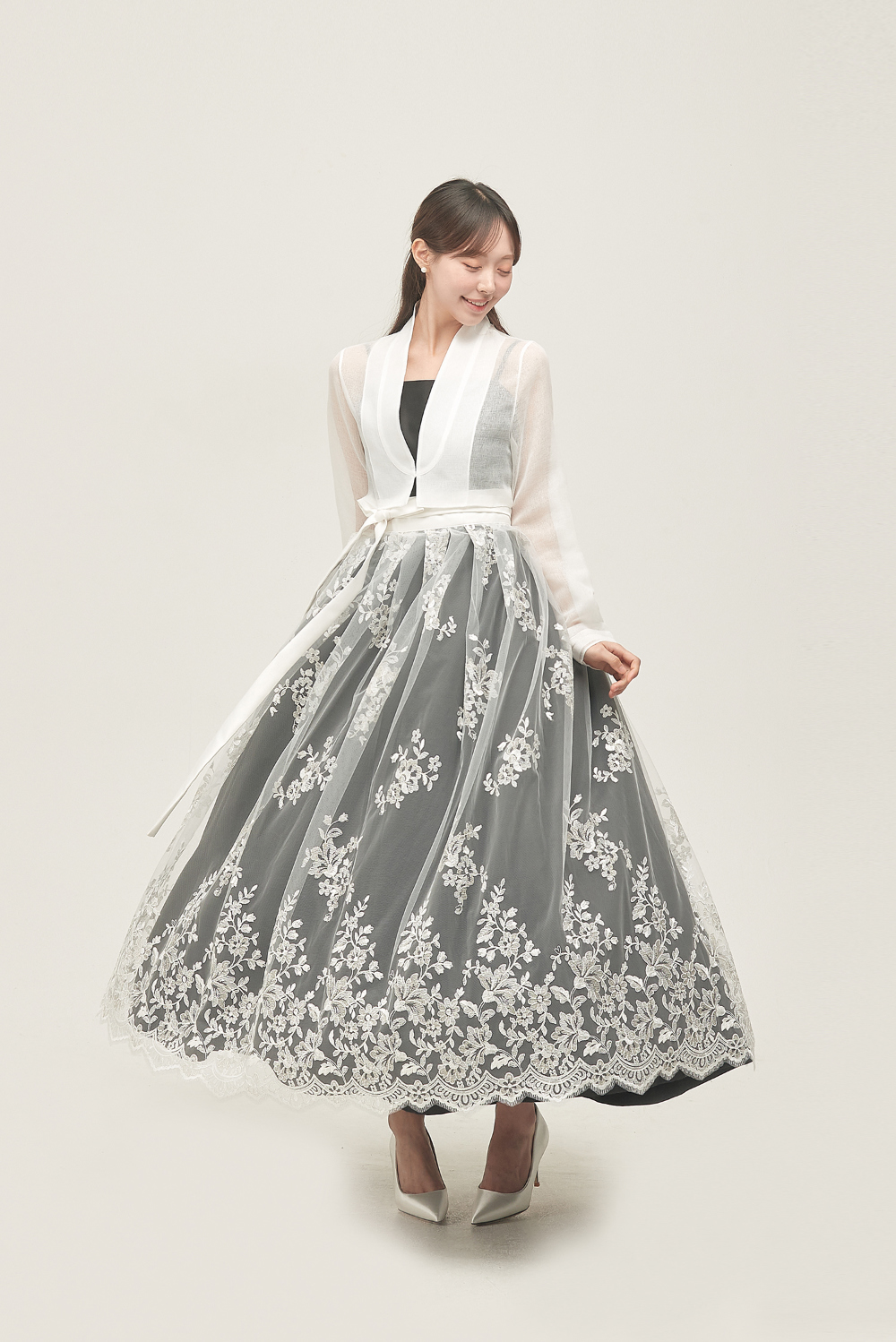 long skirt model image-S59L1