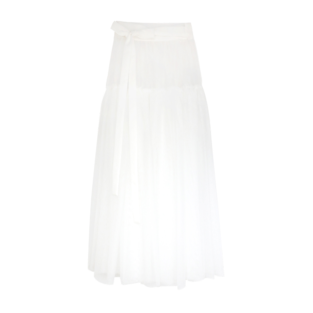 long skirt white color image-S54L3