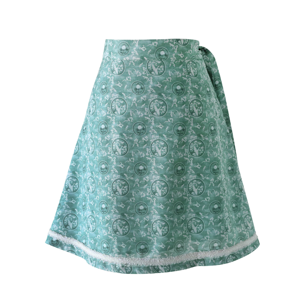 mini skirt khaki color image-S44L76