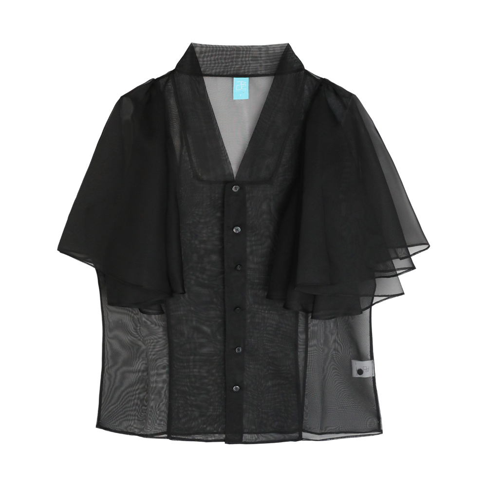 blouse charcoal color image-S50L39
