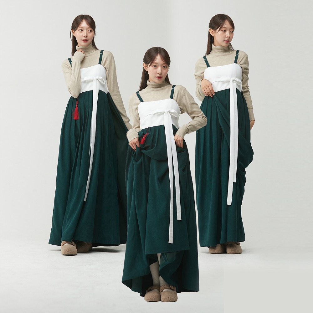 리슬 | 3WAY 소프트 자락치마 [그린], image size:1000x1000
