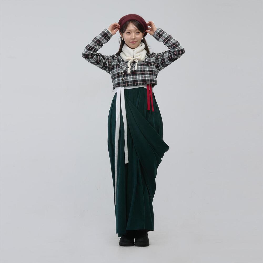 리슬 | 3WAY 소프트 자락치마 [그린], image size:1000x1000