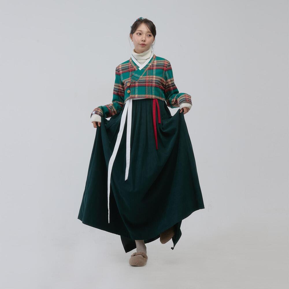 리슬 | 3WAY 소프트 자락치마 [그린], image size:1000x1000