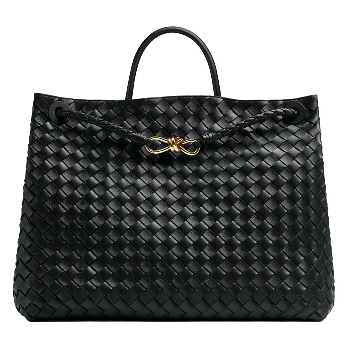 24FW 보테가베네타 블랙 골드 라지 안디아모 탑 핸들 백 766019 VCPP1 1139BOTTEGA VENETA