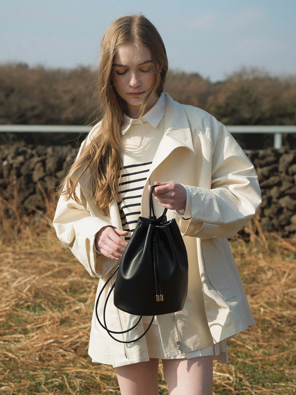 LENINA★韓国★人気★AIDEN mini backpack_black 追跡あり AIDEN mini backpack_black - 르니나