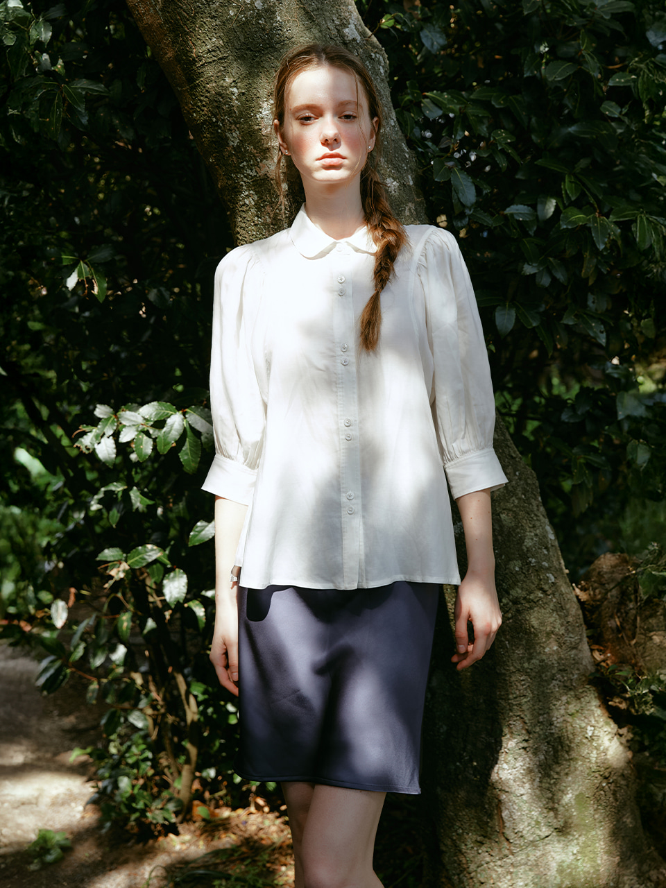 スカート LENINA JAZMINE wool lap skirt_beige Taupe Jasmina Knit Skirt