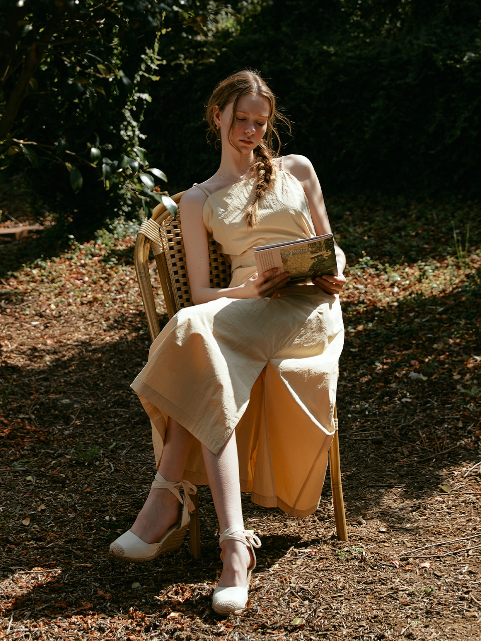 ARIN rayered sleeveless dress_yellow beige - 르니나