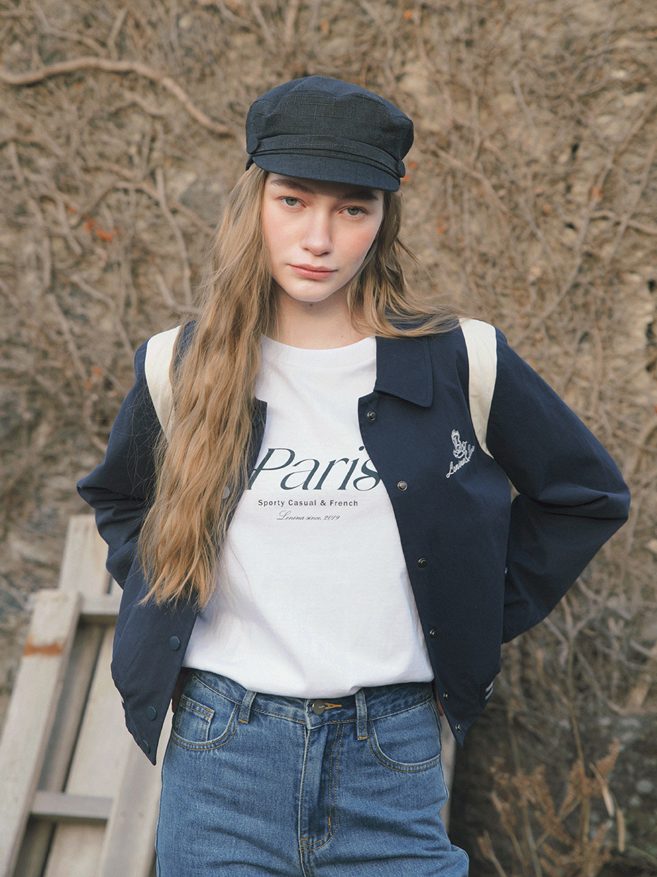 ◇LENINA◇ CALLA city print Tshirt_ORANGE CALLA city print T-shirt_orange - 르니나