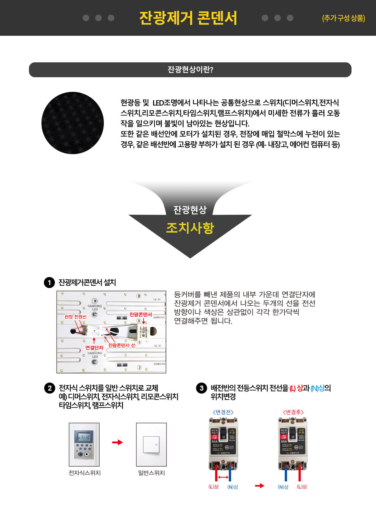 잔광제거콘텐서