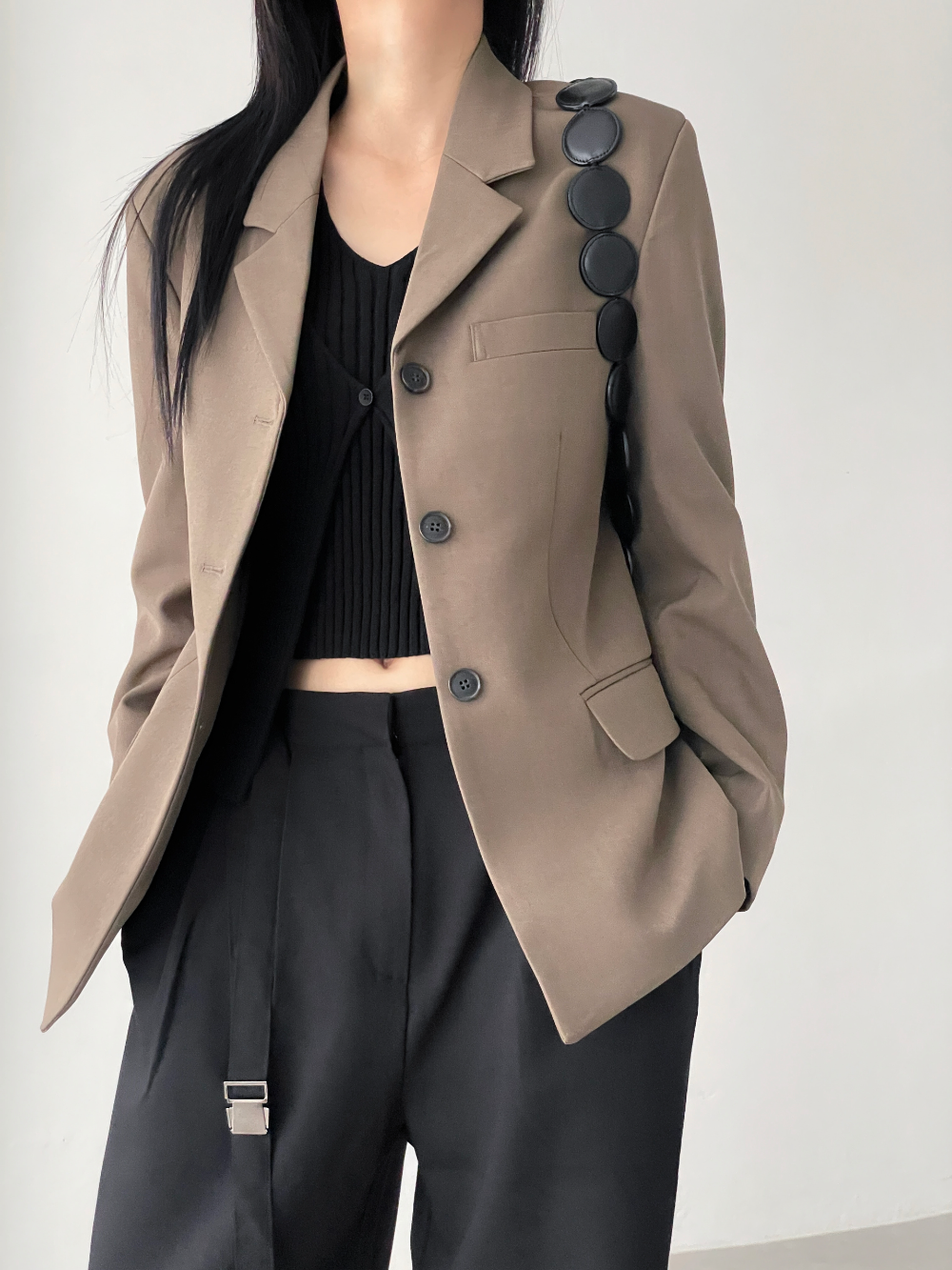 block single blazer (2color)