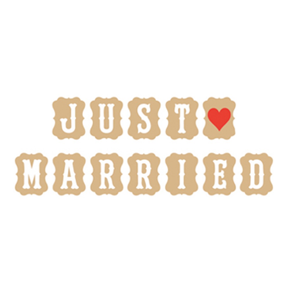 *클리어런스세일* 빈티지 가랜드 [JUST MARRIED] 2 Color LPRG08