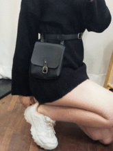 가죽 패션 여성 가방 벨트 힙색 (4color)