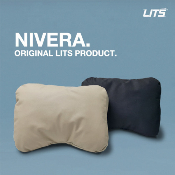 LITS NIVERA 리츠 니베라 고급 헤드쿠션 1pcs (목쿠션, 헤드쿠션, 고급형, 상하체결식)