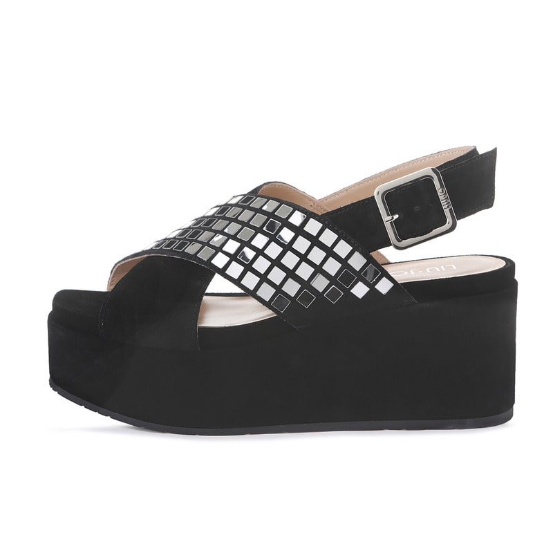 Ester Wedge Sandals L193SE08BK