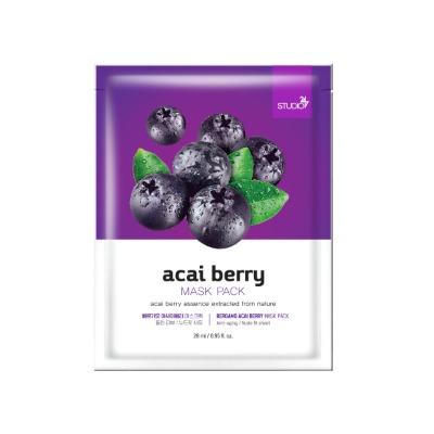 Bergamo Acai Berry Mask Pack 10ea