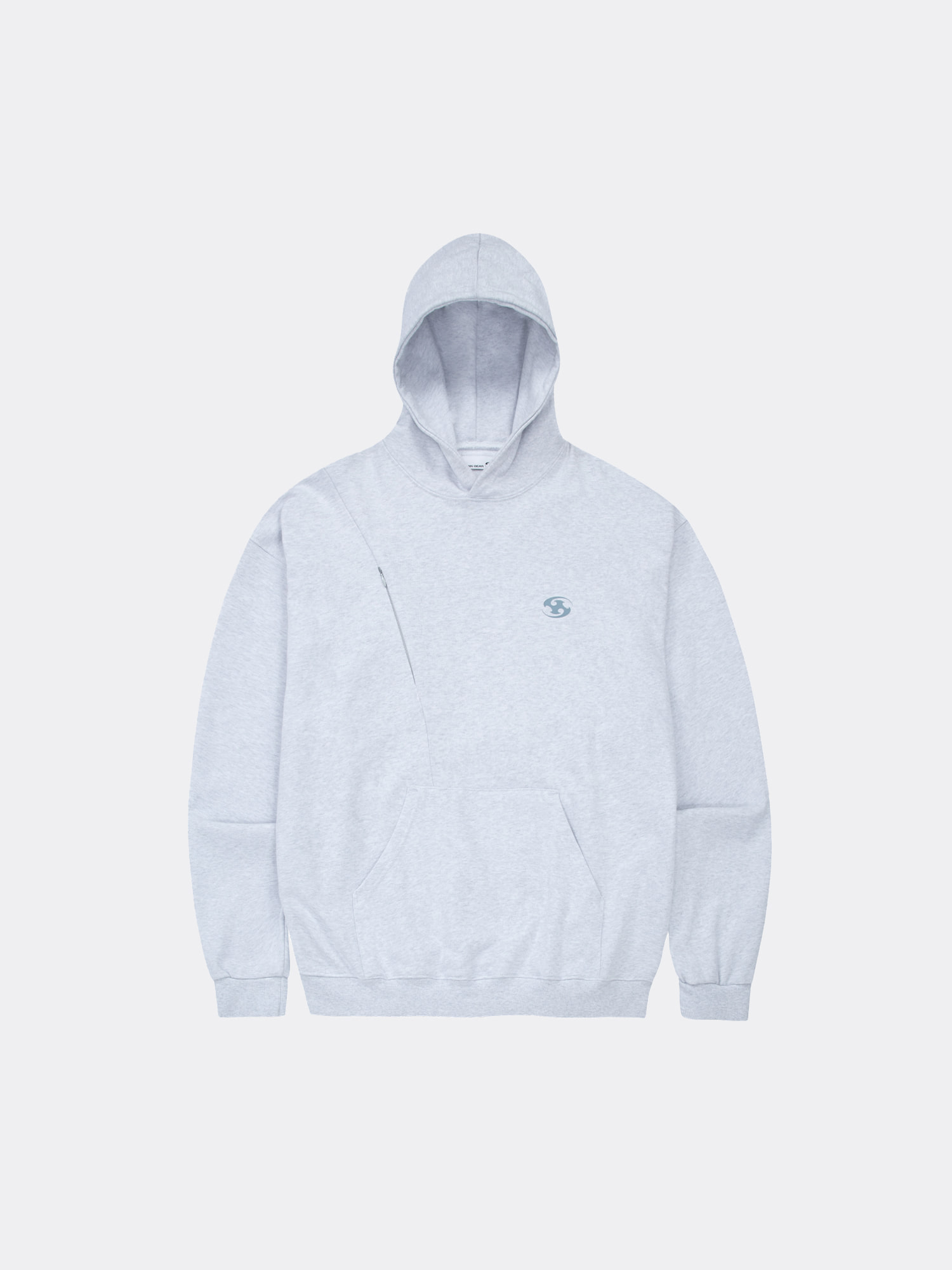 【SAN SAN GEAR】 BUTTON HOODIE [WHITE MELANGE] BUTTON HOODIE [WHITE MELANGE] - SAN SAN GEAR