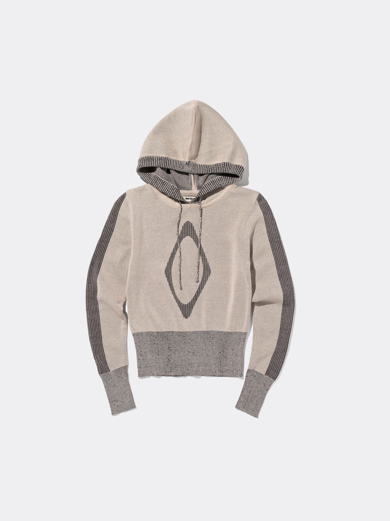 MSCHF RHOMBUS KNIT HOODIE BEIGE（M） THEXSHOP,더엑스샵,미스치프,MSCHF
