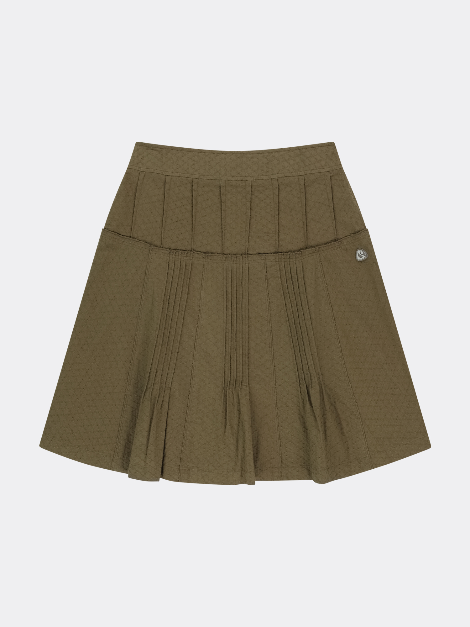 【COYSEIO】 MORI CHECK SKIRT ♥2Colors MORI CHECK SKIRT BROWN - coyseio
