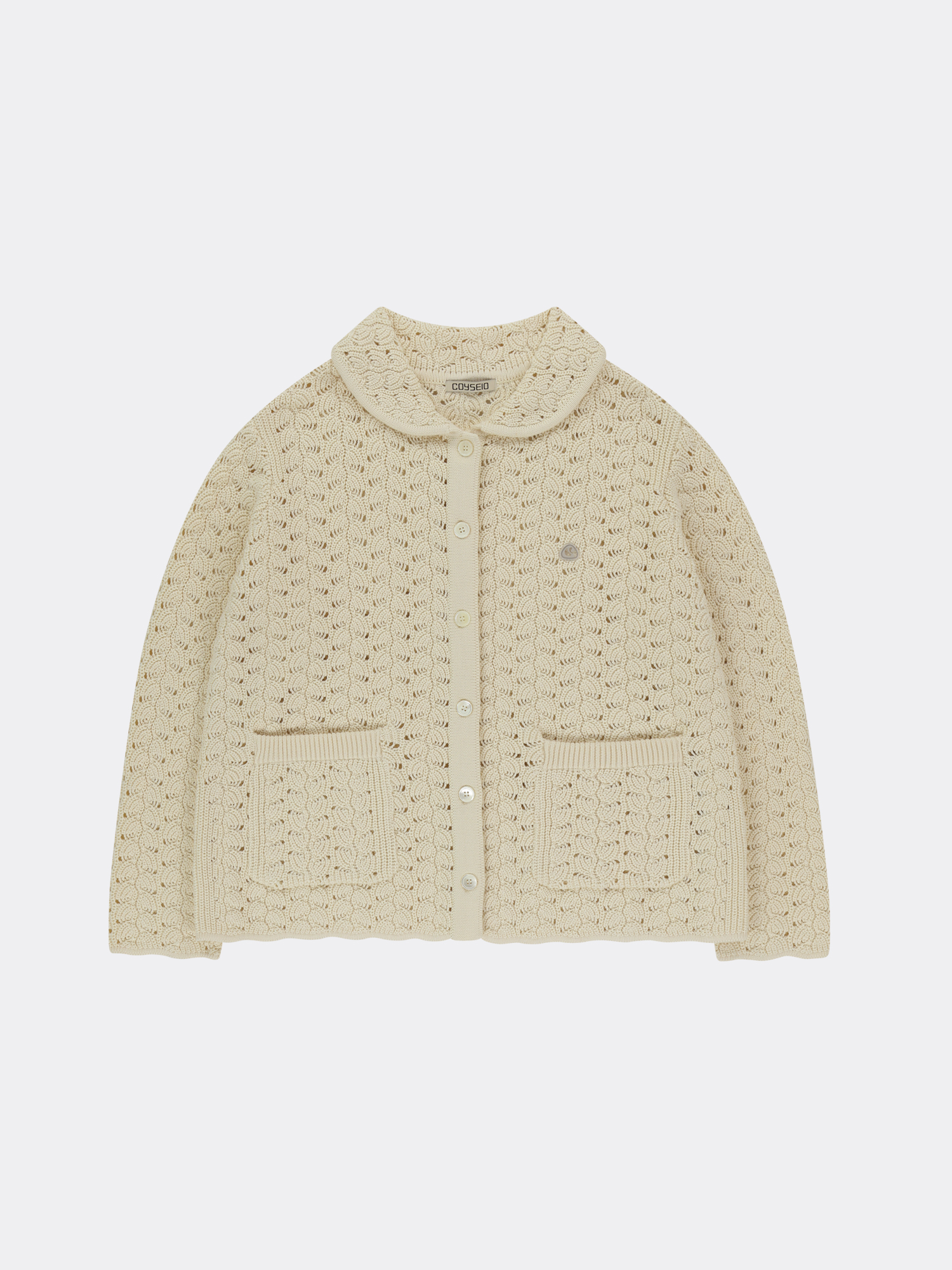 トップス coyseio WAVE KNIT CARDIGAN IVORY WAVE KNIT CARDIGAN IVORY - coyseio