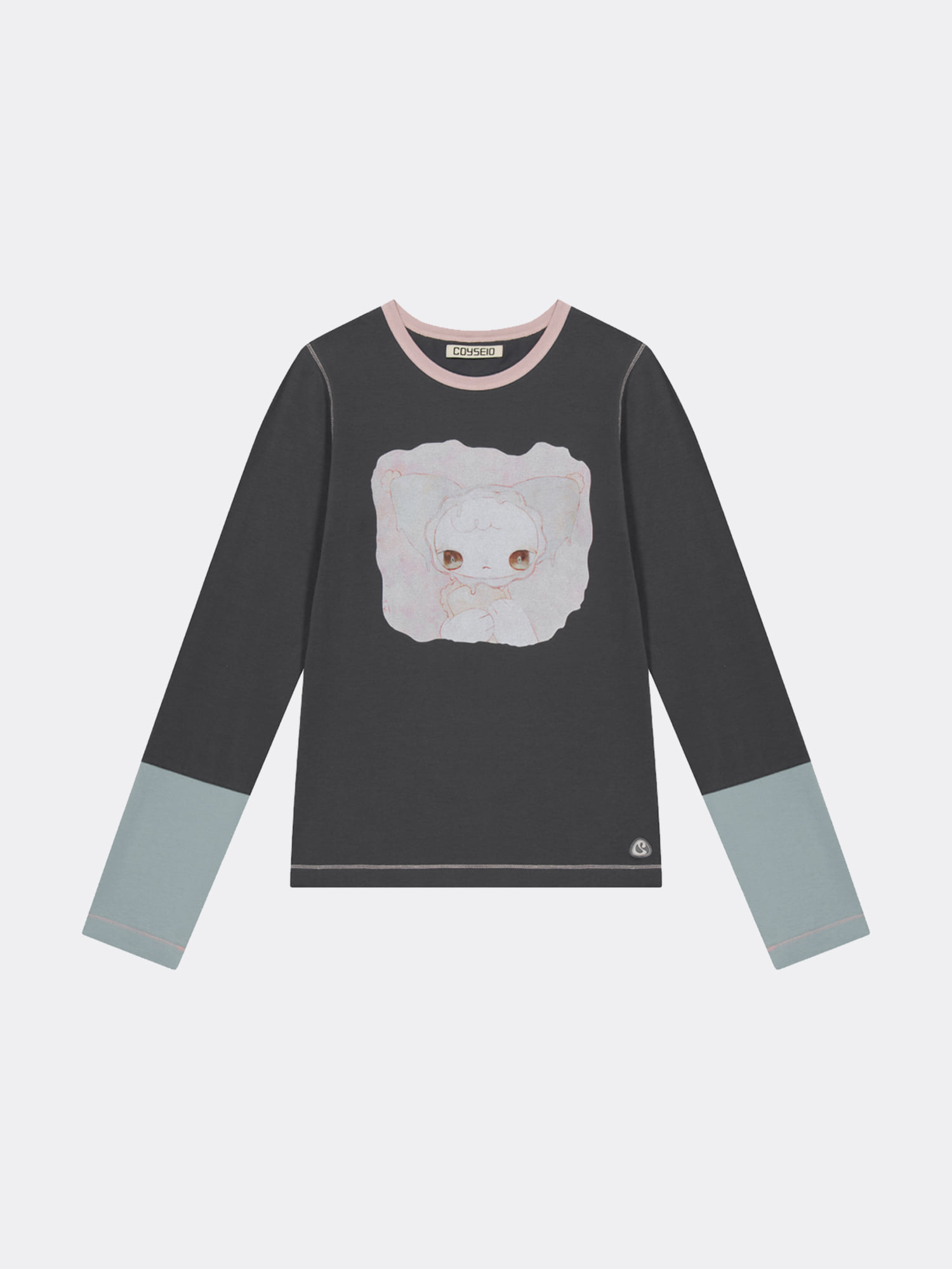 トップス coyseio SNUG BUTTON LONGSLEEVES CHARCOAL トップス coyseio SNUG BUTTON LONGSLEEVES CHARCOAL SNUG BUTTON