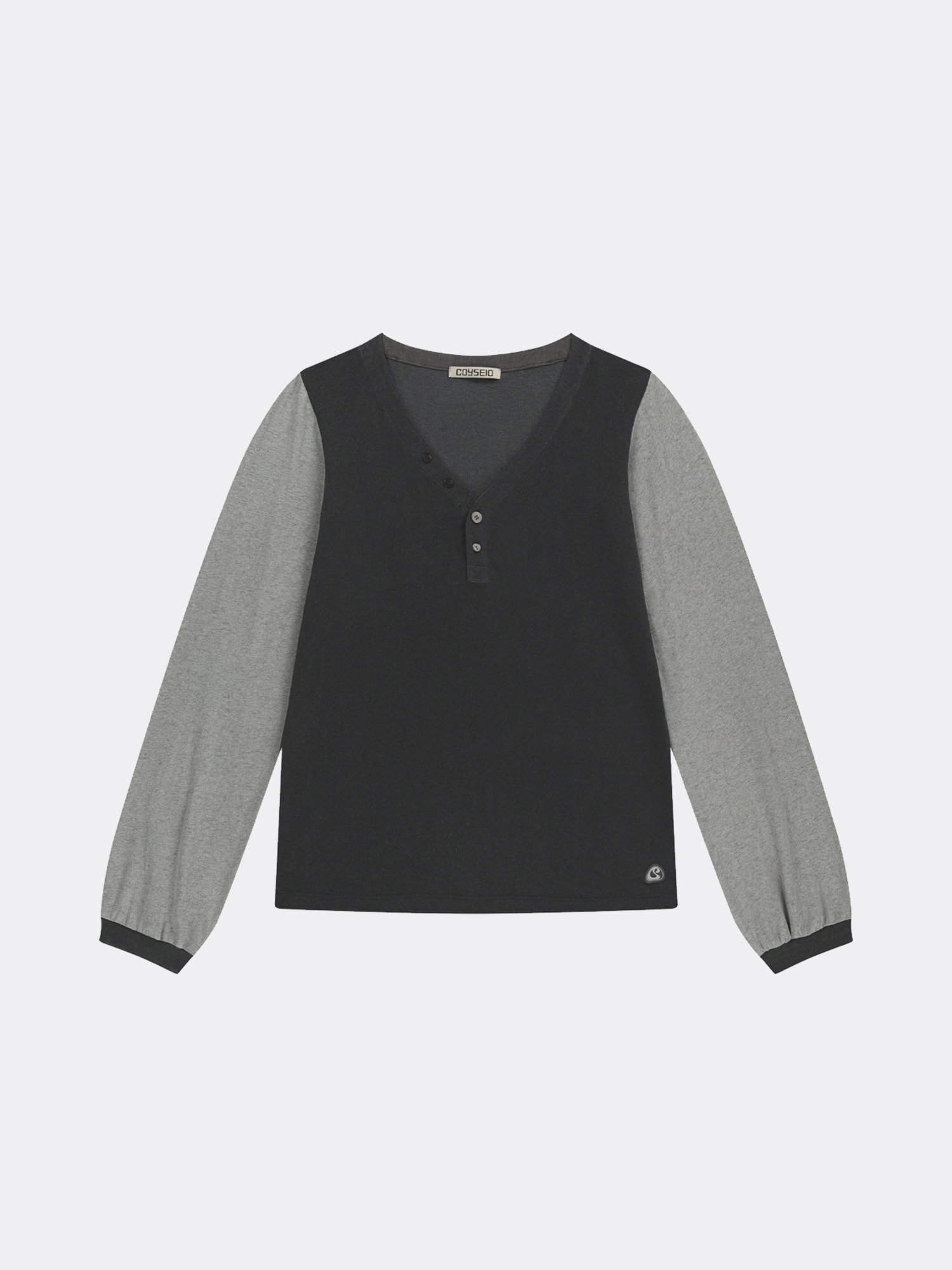 トップス coyseio SNUG BUTTON LONGSLEEVES CHARCOAL SNUG BUTTON LONGSLEEVES CHARCOAL - coyseio