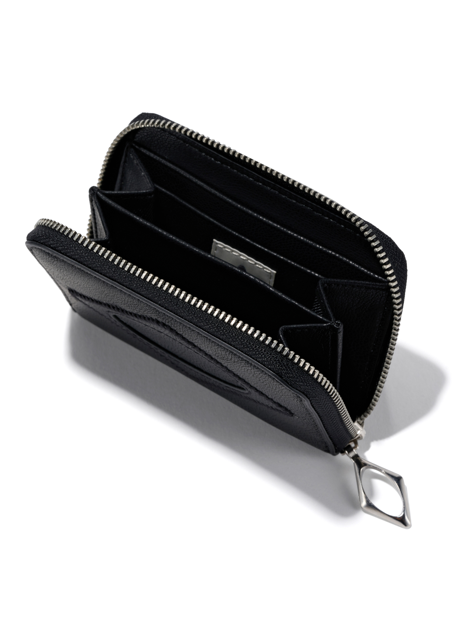 【MISCHIEF】24fw RHOMBUS ZIP-AROUND WALLET RHOMBUS ZIP-AROUND WALLET_WHITE - MISCHIEF