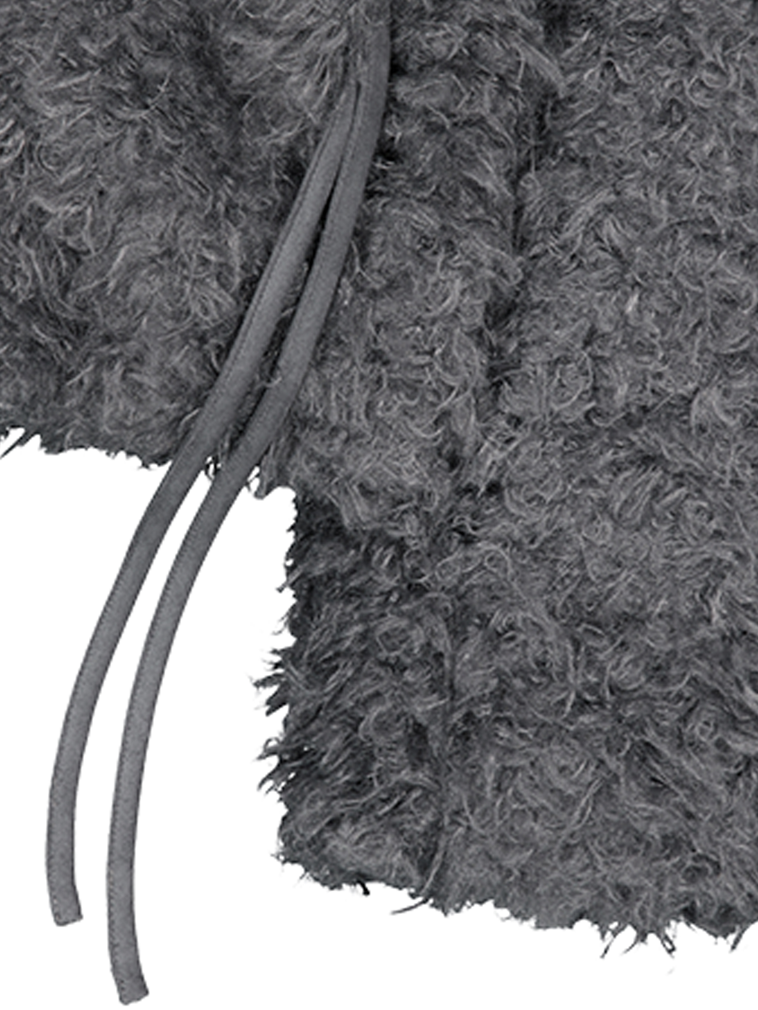 coyseio HAIRY FUR JACKET BLACK、GREY