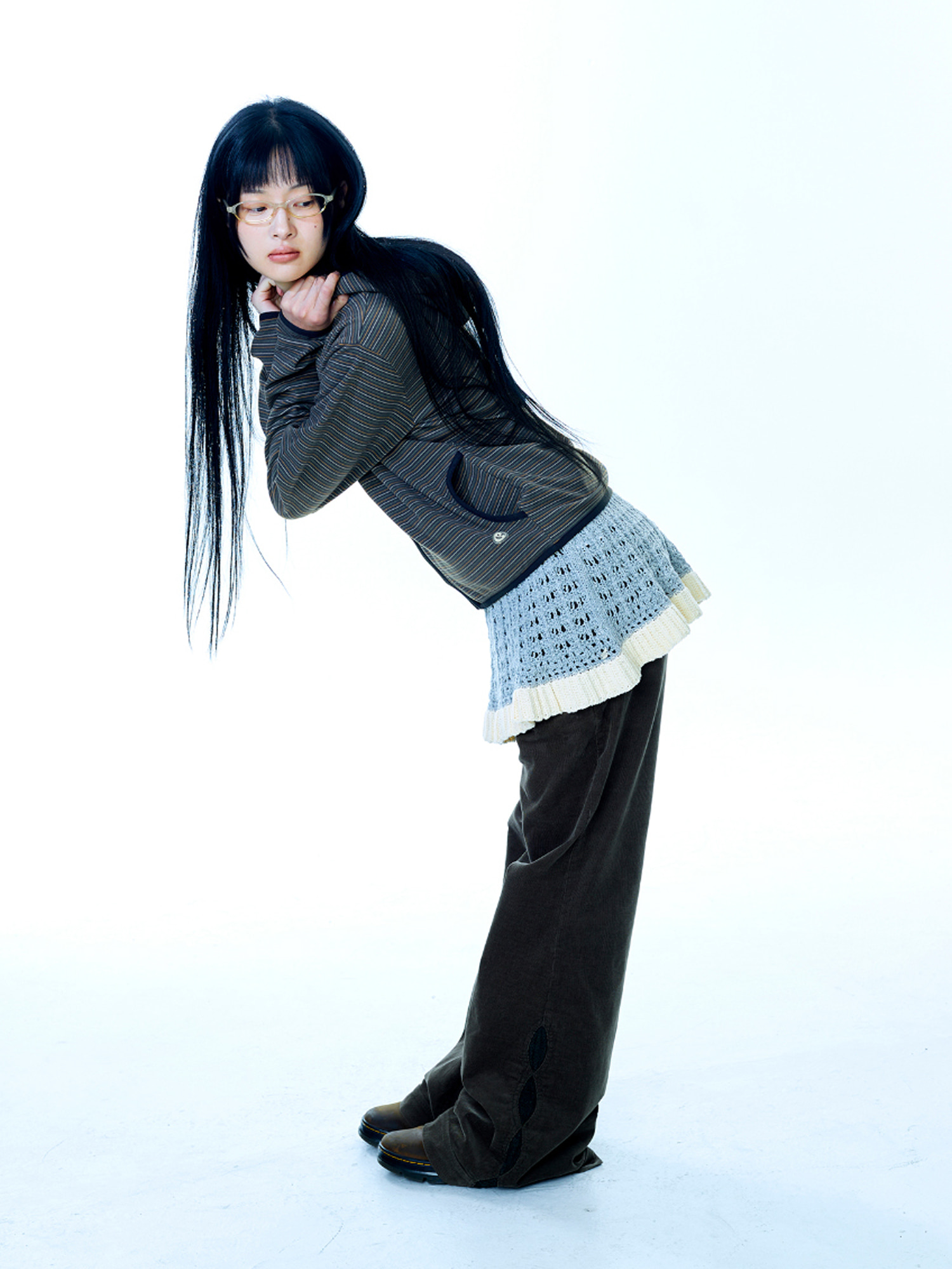 COYSEIO LAYERED KNIT SKIRT COYSEIO,THEXSHOP,코이세이오,더엑스샵