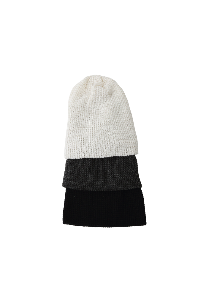 summer waffle knit beanie (3color)