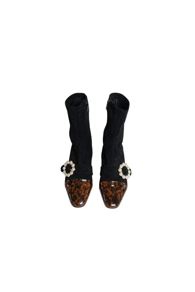 leopard enamel shoes