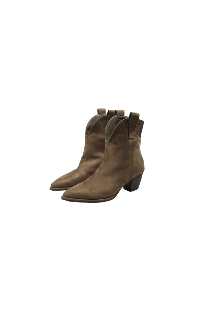 suede short western ankle boots (3color)