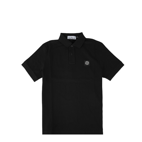 [스톤아일랜드]23SS 10152SC17 A0029 블랙 로고 패치 폴로 남성 반팔 티셔츠