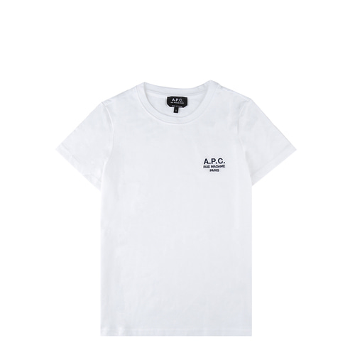 [아페쎄]23SS COEZC F26842 AAB 화이트 로고 데니스 여성 반팔 티셔츠