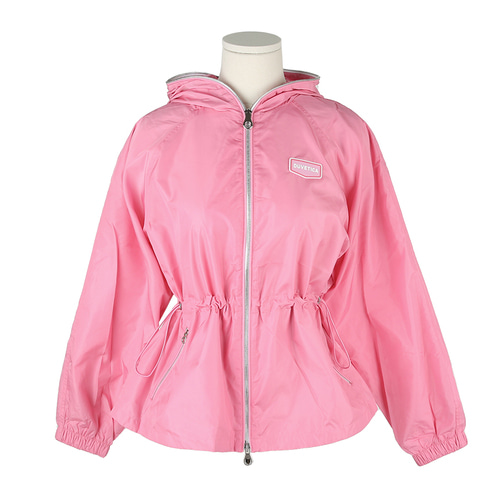 [듀베티카]23SS VDWJ10331 K0001 PKS 핑크 로고 비아싸 여성 후드 자켓