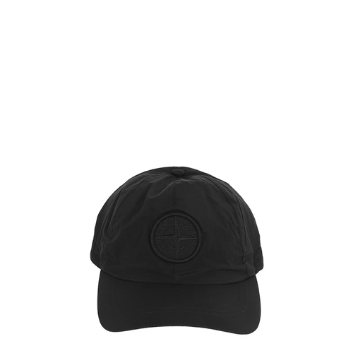 [스톤아일랜드]23FW 791599576 A0029 블랙 콤파스 로고 나일론 볼캡 모자