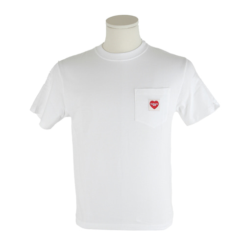 [칼하트]24SS I032180 02XX 화이트 윕 포켓 하트 티셔츠