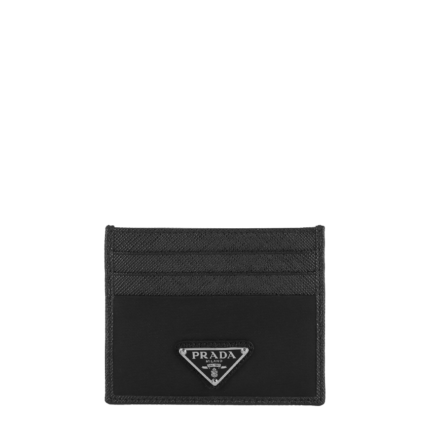 [프라다]24SS 2MC025 2DMH F0002 블랙 삼각 로고 리나일론 카드 지갑