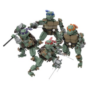 레고 무비 MOC-51796 Mutant Ninja Turtles 돌연변이 닌자 거북이 호환 신제품 창작