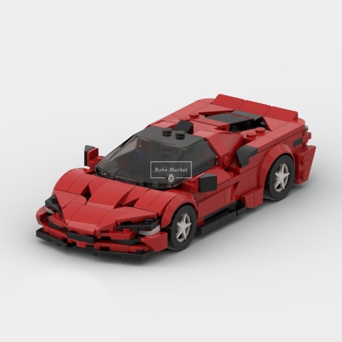 레고 스피드챔피언 호환 신제품 Ferrari 페라리 SF90 레드 스포츠카 MOC-SF90 창작