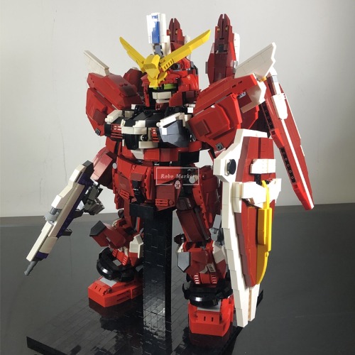 레고 건담 호환 신제품 저스티스 건담 슈팅 로봇 MOC-Gundam1 창작