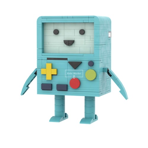 레고 게임 호환 신제품 핸드 오피스 소년 게임 로봇 BMO MOC-C7851 창작